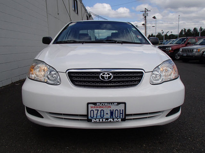 toyota corolla 2008 white sedan ce gasoline 4 cylinders front wheel drive automatic with overdrive 98371