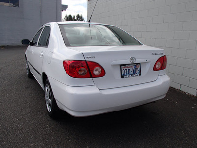 toyota corolla 2008 white sedan ce gasoline 4 cylinders front wheel drive automatic with overdrive 98371