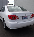 toyota corolla 2008 white sedan ce gasoline 4 cylinders front wheel drive automatic with overdrive 98371