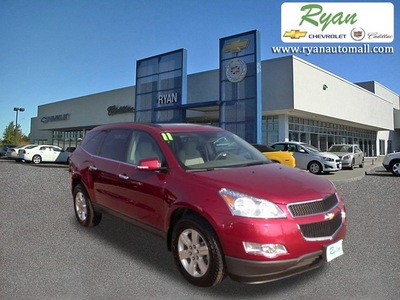 chevrolet traverse 2011 red lt gasoline 6 cylinders all whee drive automatic 55313