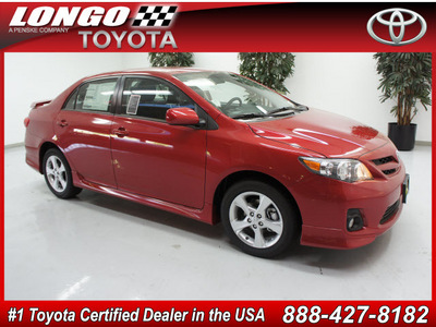 toyota corolla 2012 red sedan s gasoline 4 cylinders front wheel drive not specified 91731