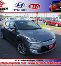 hyundai veloster 2013 triathlon gray coupe gasoline 4 cylinders front wheel drive automatic 78550