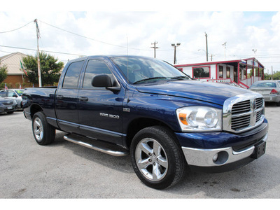dodge ram 1500 2007 blue pickup truck slt gasoline 8 cylinders rear wheel drive automatic with overdrive 77020