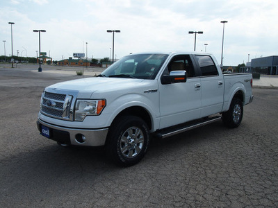 ford f 150 2012 white lariat flex fuel 8 cylinders 4 wheel drive automatic 78861