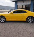 chevrolet camaro 2010 yellow coupe lt gasoline 6 cylinders rear wheel drive automatic 78861