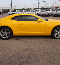 chevrolet camaro 2010 yellow coupe lt gasoline 6 cylinders rear wheel drive automatic 78861