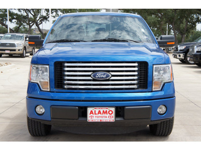 ford f 150 2011 blue xlt flex fuel 6 cylinders 2 wheel drive automatic 78232