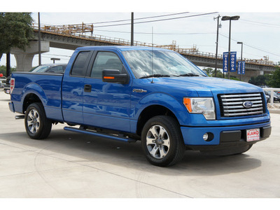 ford f 150 2011 blue xlt flex fuel 6 cylinders 2 wheel drive automatic 78232