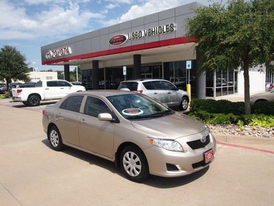 toyota corolla 2010 tan sedan le gasoline 4 cylinders front wheel drive automatic 76053