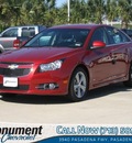 chevrolet cruze 2012 red sedan lt gasoline 4 cylinders front wheel drive automatic 77503