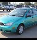 ford focus 2007 green hatchback se gasoline 4 cylinders front wheel drive automatic 75041