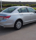 honda accord 2012 silver sedan lx gasoline 4 cylinders front wheel drive 5 speed automatic 77065