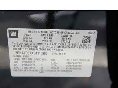 chevrolet equinox 2013 black lt gasoline 4 cylinders front wheel drive automatic 33177
