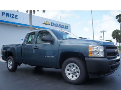 chevrolet silverado 1500 2012 blue pickup truck gasoline 6 cylinders 2 wheel drive automatic 33177