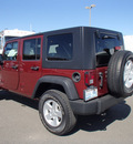 jeep wrangler unlimited 2009 red suv x gasoline 6 cylinders 4 wheel drive automatic 99352