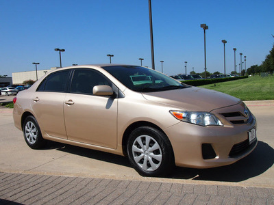 toyota corolla 2011 tan sedan le gasoline 4 cylinders front wheel drive automatic 76018