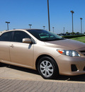 toyota corolla 2011 tan sedan le gasoline 4 cylinders front wheel drive automatic 76018