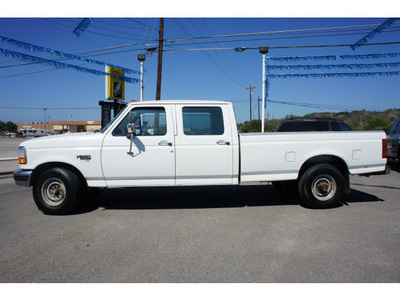 ford f 350 1996 white xlt diesel v8 rear wheel drive automatic 78654