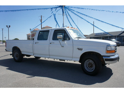 ford f 350 1996 white xlt diesel v8 rear wheel drive automatic 78654