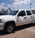 gmc sierra 2500hd 2009 white sle diesel 8 cylinders 2 wheel drive shiftable automatic 77566