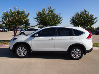 honda cr v 2012 white suv ex l w navi gasoline 4 cylinders front wheel drive automatic 75034