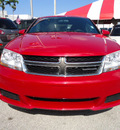 dodge avenger 2011 red sedan gasoline 4 cylinders front wheel drive automatic 33157