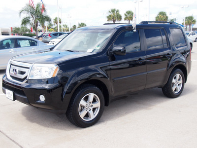 honda pilot 2010 black suv ex l gasoline 6 cylinders front wheel drive automatic with overdrive 77065