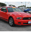 ford mustang 2011 red coupe gasoline 6 cylinders rear wheel drive automatic 78216