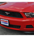 ford mustang 2011 red coupe gasoline 6 cylinders rear wheel drive automatic 78216