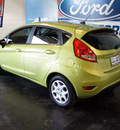 ford fiesta 2013 lt  green hatchback se gasoline 4 cylinders front wheel drive automatic 75062