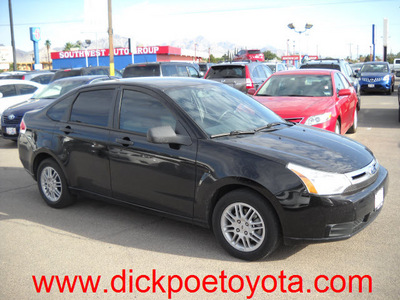 ford focus 2010 black sedan se gasoline 4 cylinders front wheel drive automatic 79925