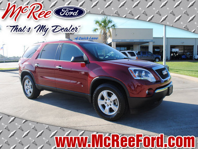 gmc acadia 2010 red suv gasoline 6 cylinders front wheel drive automatic with overdrive 77539