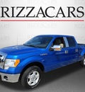 ford f 150 2009 blue xlt flex fuel 8 cylinders 2 wheel drive automatic with overdrive 60546
