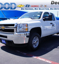 chevrolet silverado 2500hd 2013 white pickup truck work truck gasoline 8 cylinders 2 wheel drive automatic 76234