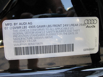 audi a4 2013 black sedan 2 0t quattro premium plus gasoline 4 cylinders all whee drive 8 speed tiptronic 46410