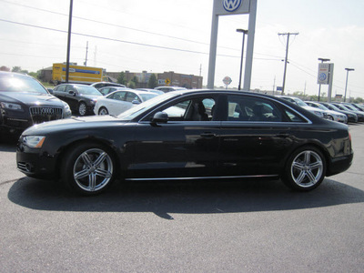 audi a8 2013 black sedan l quattro gasoline 6 cylinders all whee drive 8 speed automatic 46410