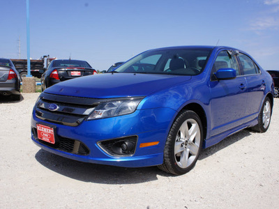 ford fusion 2012 blue sedan sport gasoline 6 cylinders front wheel drive automatic 76234