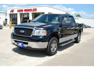 ford f 150 2007 black xlt gasoline 8 cylinders rear wheel drive automatic with overdrive 77627