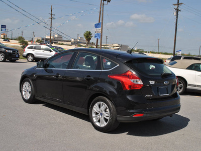 ford focus 2012 black hatchback sel flex fuel 4 cylinders front wheel drive automatic 78523