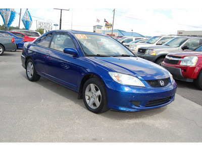 honda civic 2005 blue coupe ex gasoline 4 cylinders front wheel drive automatic with overdrive 77627