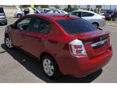 nissan sentra 2011 dk  red sedan gasoline 4 cylinders front wheel drive automatic 78552