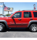 jeep liberty 2002 red suv sport flex fuel v6 rear wheel drive automatic with overdrive 76543