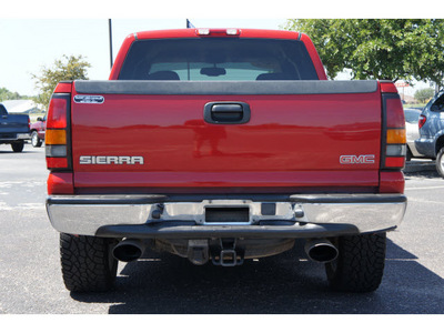 gmc sierra 1500 2004 red pickup truck sle gasoline 6 cylinders rear wheel drive automatic 76543