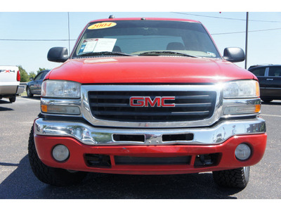 gmc sierra 1500 2004 red pickup truck sle gasoline 6 cylinders rear wheel drive automatic 76543