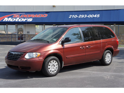 chrysler town and country 2007 red van lx gasoline 6 cylinders front wheel drive automatic 78217