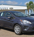 ford fiesta 2013 gray sedan se gasoline 4 cylinders front wheel drive automatic 78580