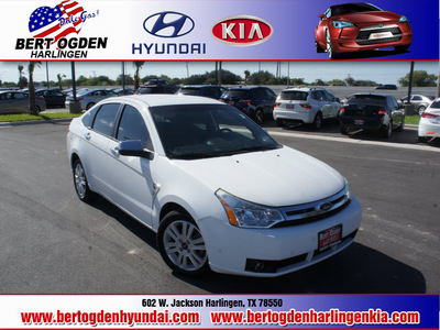ford focus 2008 white sedan se gasoline 4 cylinders front wheel drive automatic 78550