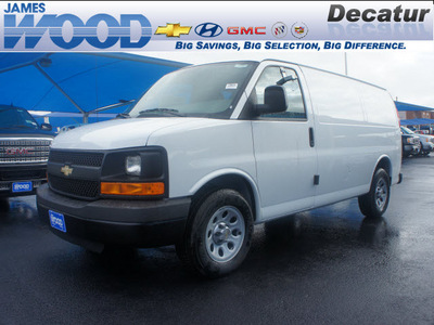 chevrolet express cargo 2012 white van 1500 gasoline 6 cylinders rear wheel drive 4 speed automatic 76234