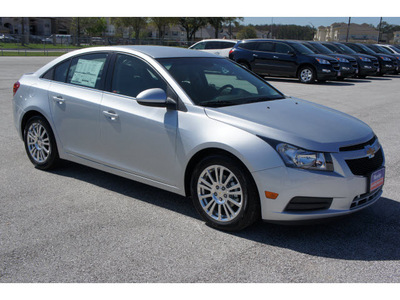 chevrolet cruze 2012 silver sedan eco gasoline 4 cylinders front wheel drive automatic 77090
