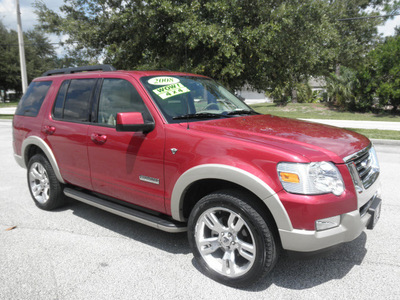 ford explorer 2008 red suv eddie bauer gasoline 8 cylinders all whee drive automatic 32783